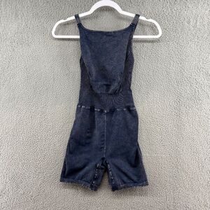 Free People Movement Good Karma Runsie In Deep Charcoal Gray Black Size XS/S